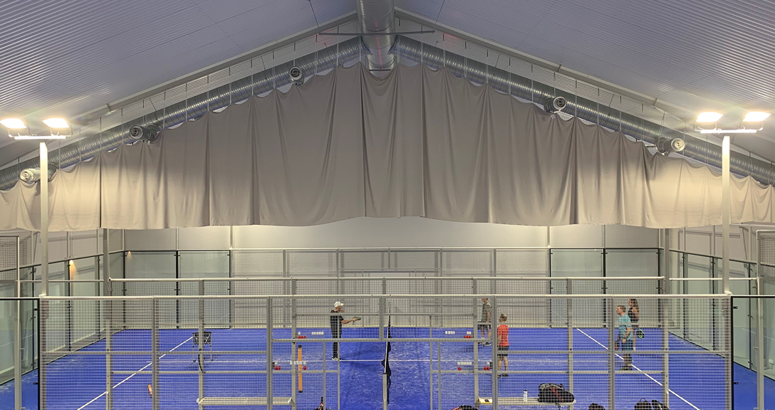 A padel arena and a perfect indoor climate