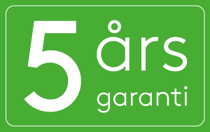 5 &aring;rs garanti